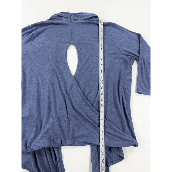 Chico's Zenergy Open Front Cross Back Cardigan Coastal Grandma Boho Women's 2 /L - Picture 9 of 11